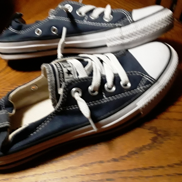 UNISEX Converse Navy Blue Chucks; NEVER WORN! - Picture 8 of 10